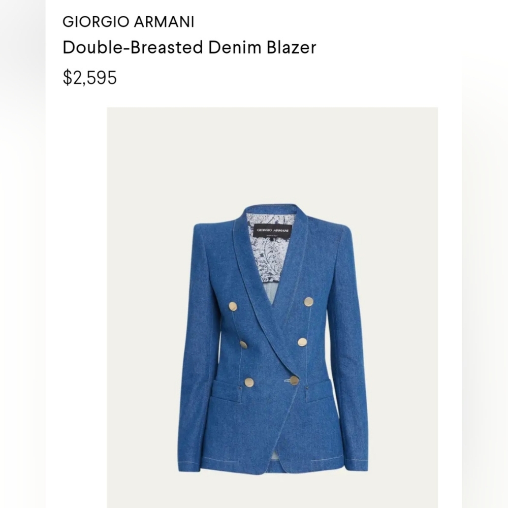 GIORGIO ARMANI DENIM BLAZER